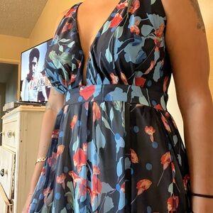 Floral V-Neck Dress